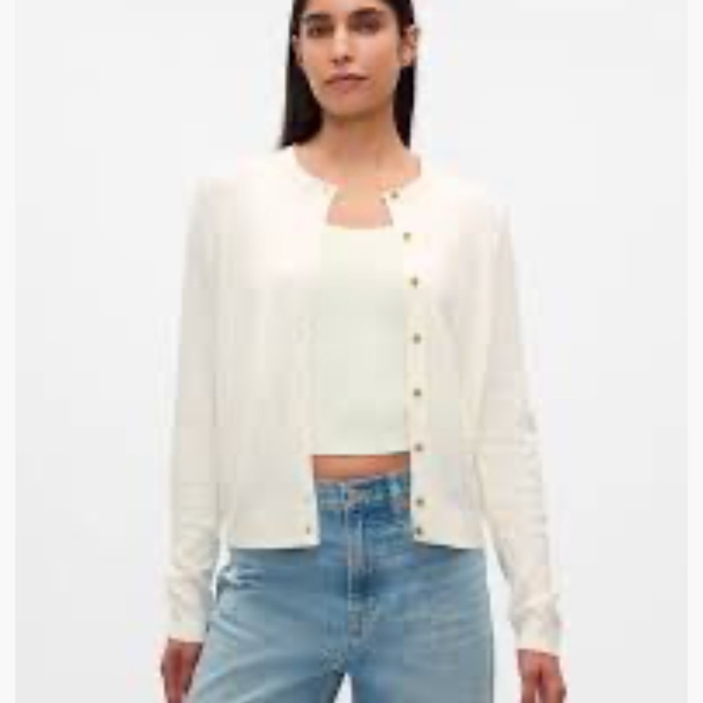 GAP Cashsoft Women's Cream Cardigan